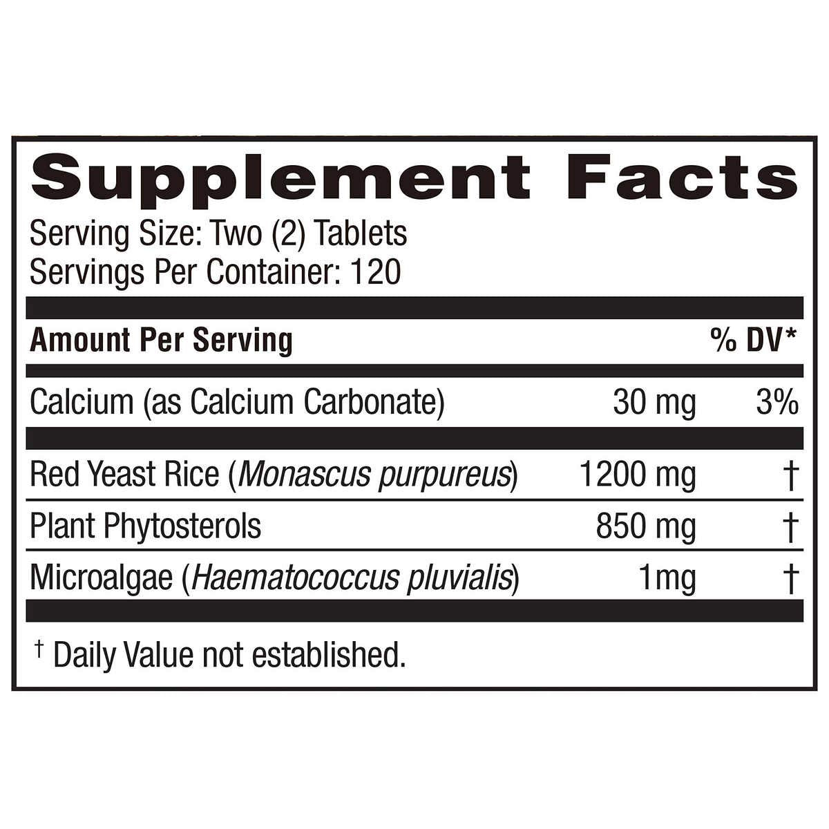 Weider Red Yeast Rice Plus tablets close-up, convenient capsules for daily wellness