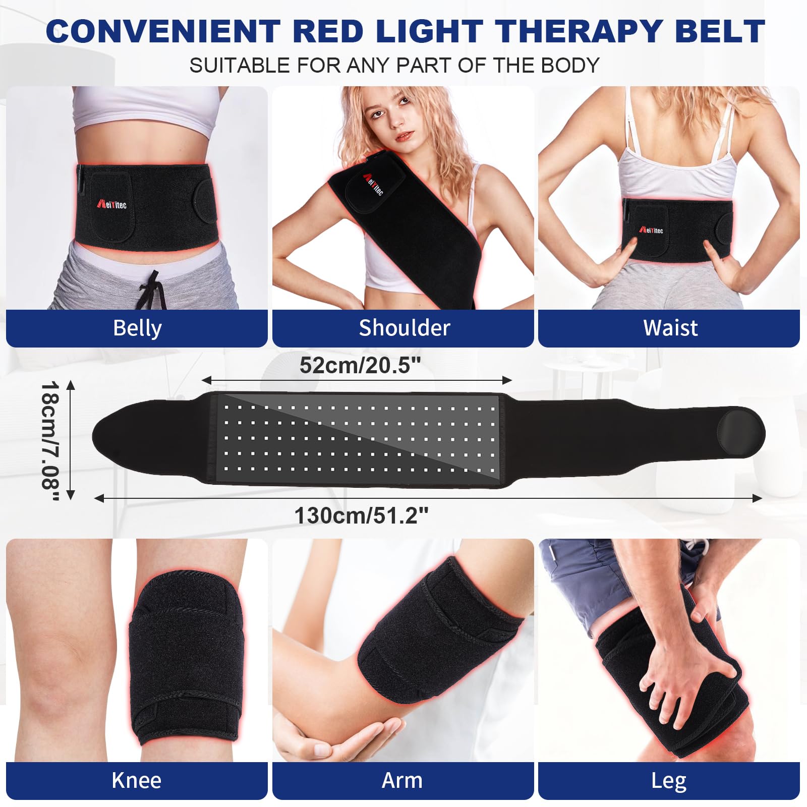 Weiyitec belt remote control view for hands-free session adjustments.