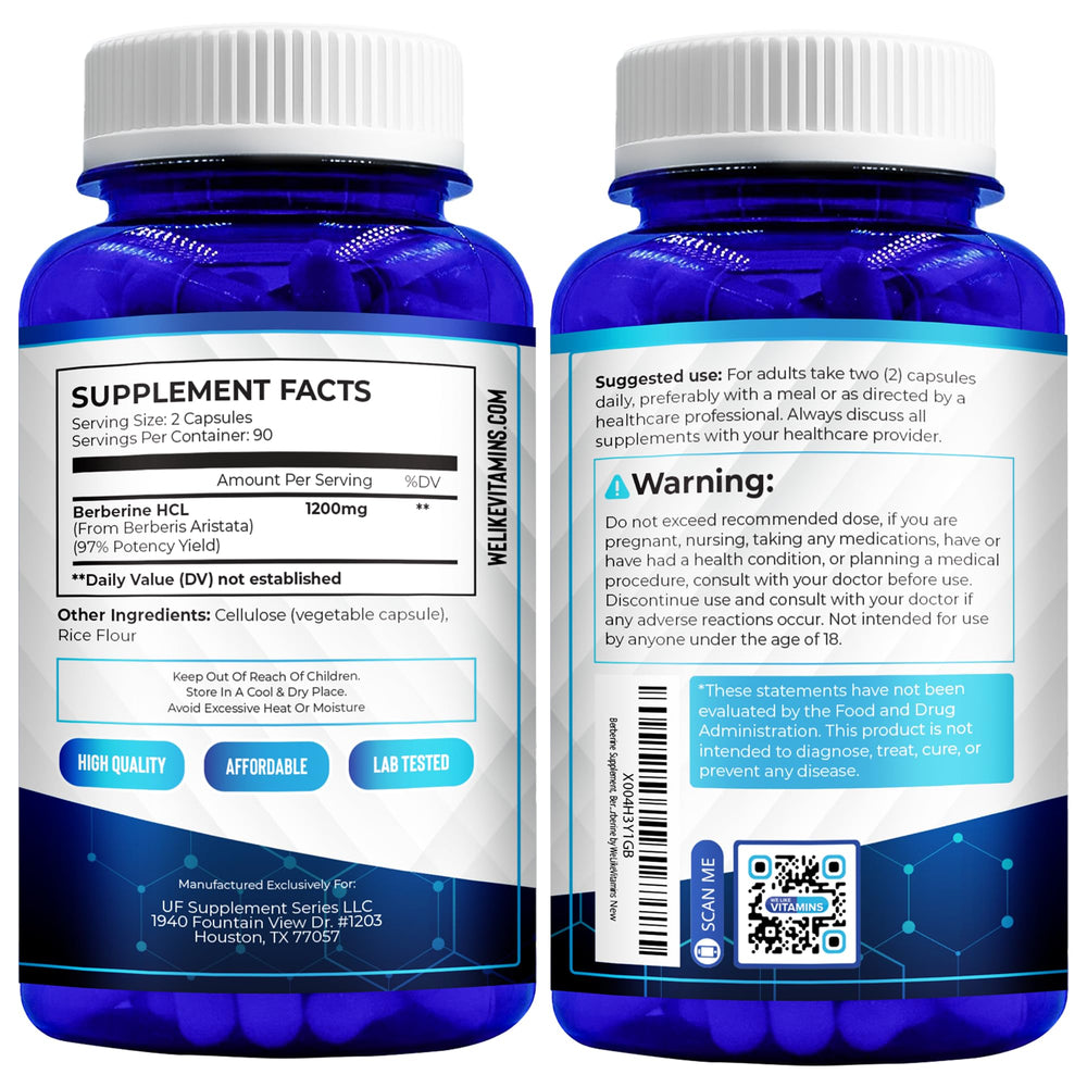 We Like Vitamins 90-day supply label—long-lasting daily wellness.
