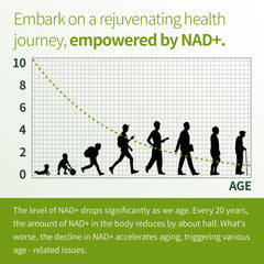 Welitalisync Premium NAD+ bottle with glass of water for easy use.
