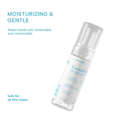 Guardelle foamer dispense highlights dense micro-foam for even coverage