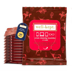Well-Kept Tech & Lens Wipes for eyeglasses cleaning, streak-free clarity
