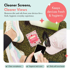 Well-Kept wipe fiber close-up showing lint-free material for streak-free cleaning