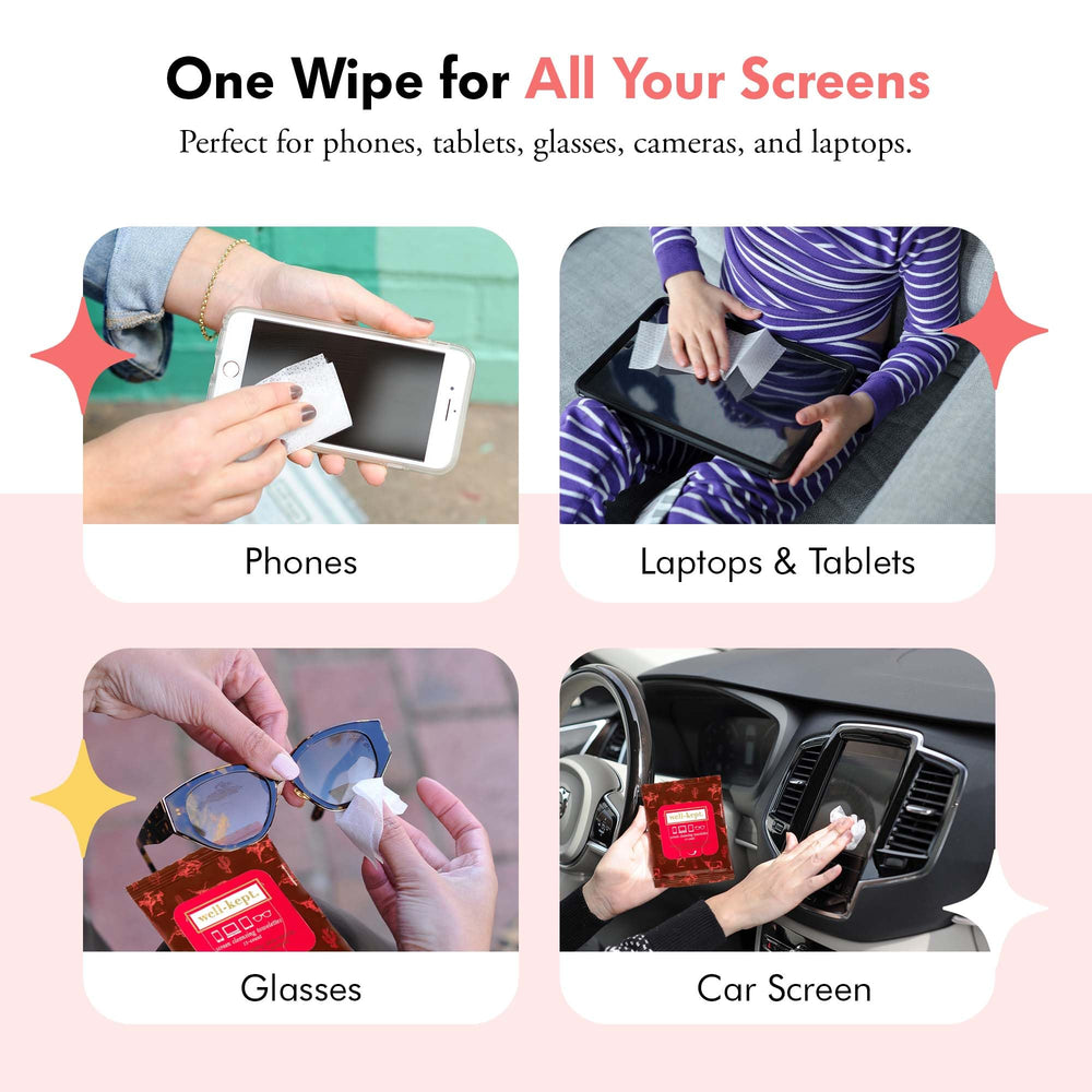 Well-Kept Tech & Lens Wipes lint-free and safe for delicate coatings