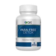 Well of Life Para-Free Detox bottle emphasizes immune support and natural detox potential.