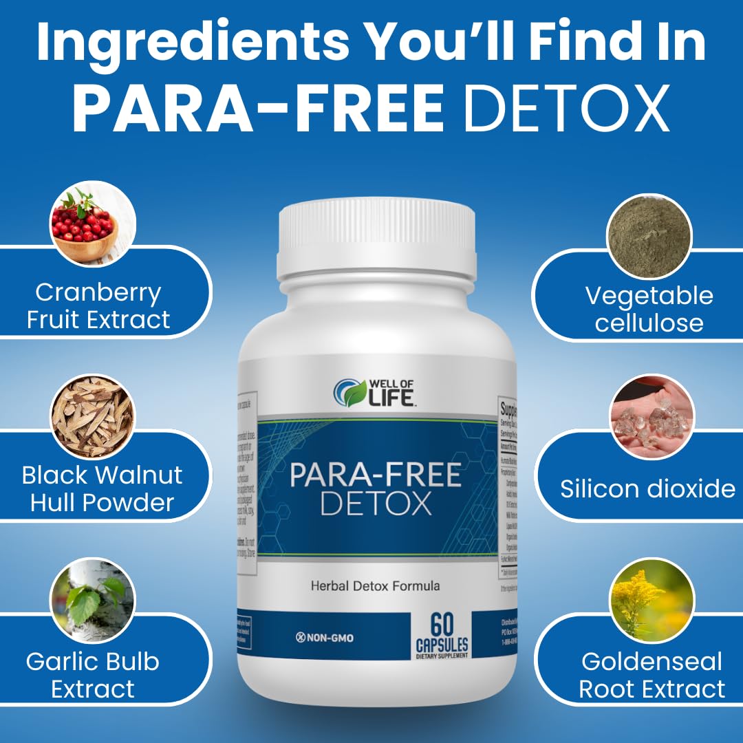 Vegan and gluten-free Para-Free Detox supports diverse dietary preferences.
