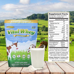 Grass-fed cows pasture image underscores natural source for Well Wisdom Proteins Vital Whey.