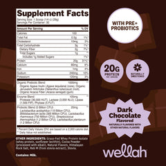 Wellah grass-fed whey in a shaker, ready for shakes and smoothies.