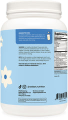 Wellah vanilla whey shake after workout for muscle support