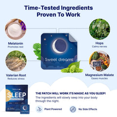 Wellamoon Original Sleep Patches on arm during nightly use for convenient application.