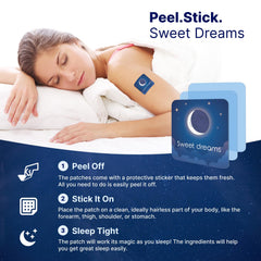Wellamoon Original Sleep Patches on skin close-up reveals gentle adhesion.