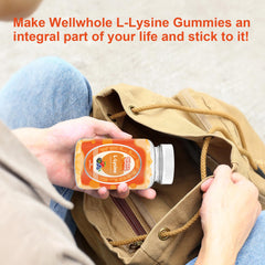 Well&Whole L-Lysine Gummies daily dose image highlights two gummies per serving