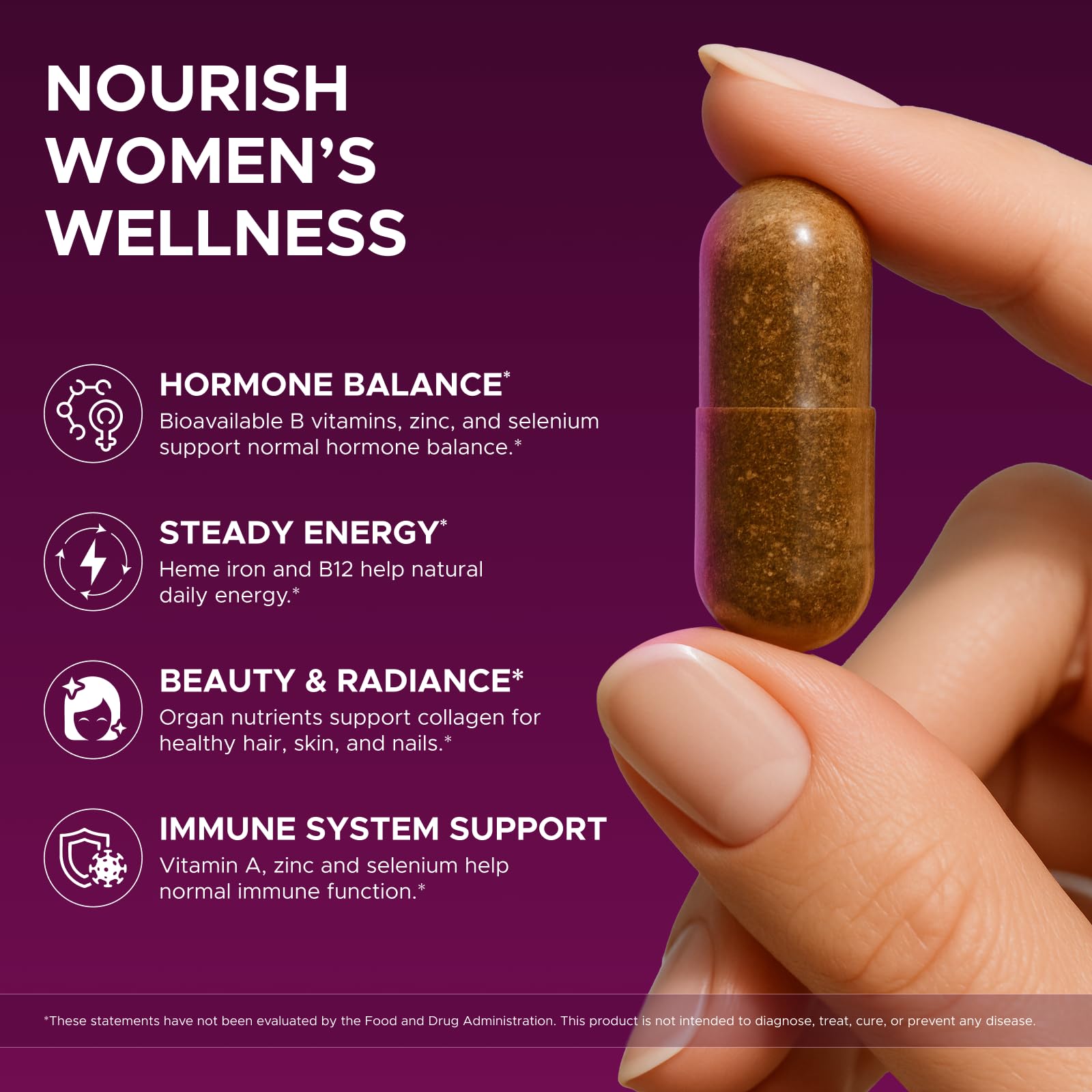 Wellanova Primal bottle pour highlights easy daily dosing for steady energy.