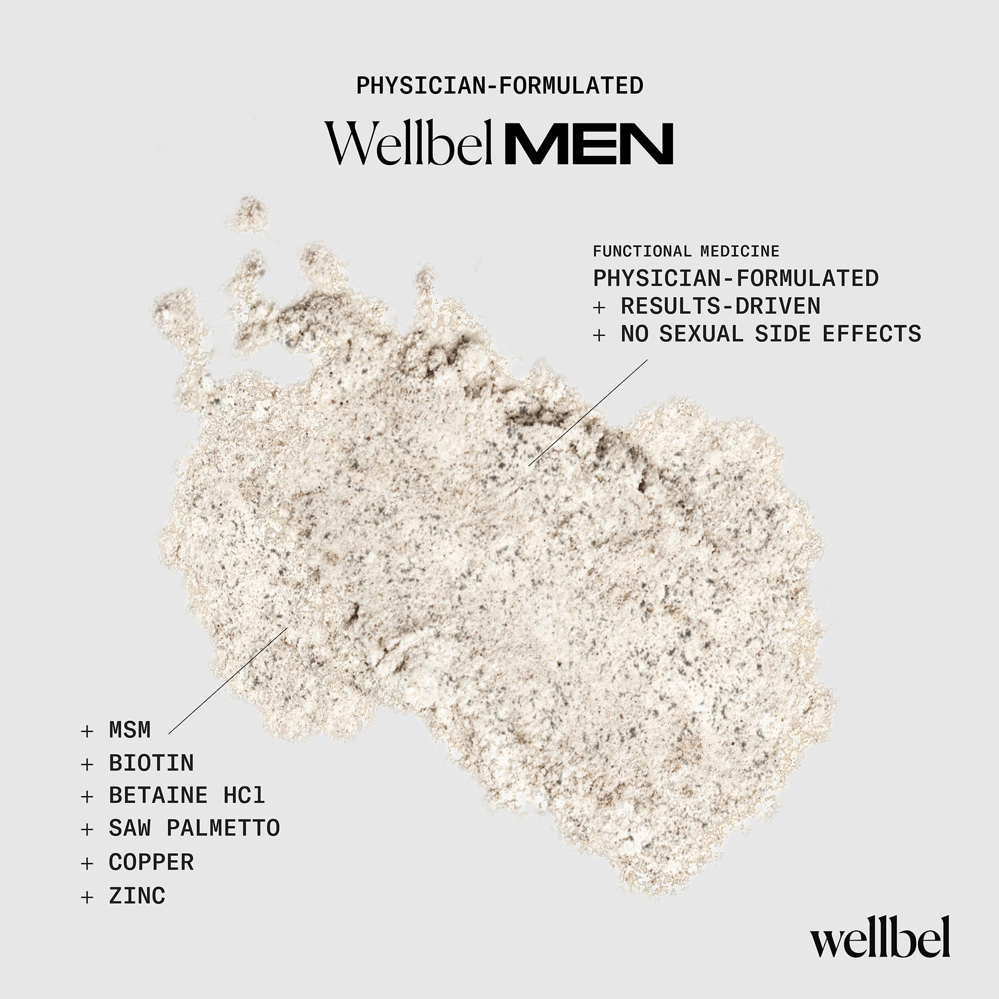 WELLBEL Men capsules stirred into yogurt for convenient daily routine.