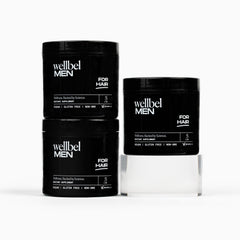 WELLBEL Men supplement bottle front view for daily hair, skin, and nails support.