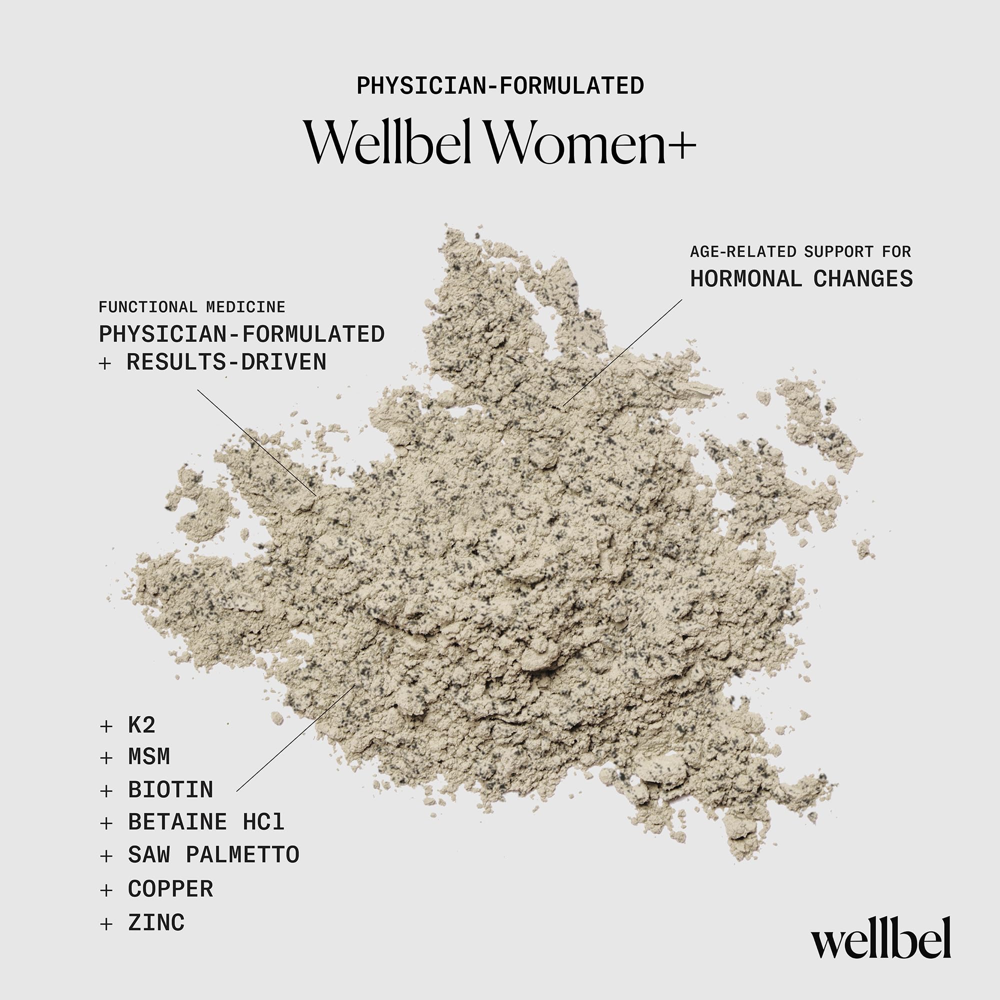 WELLBEL Women+ serving suggestion with water for daily habit