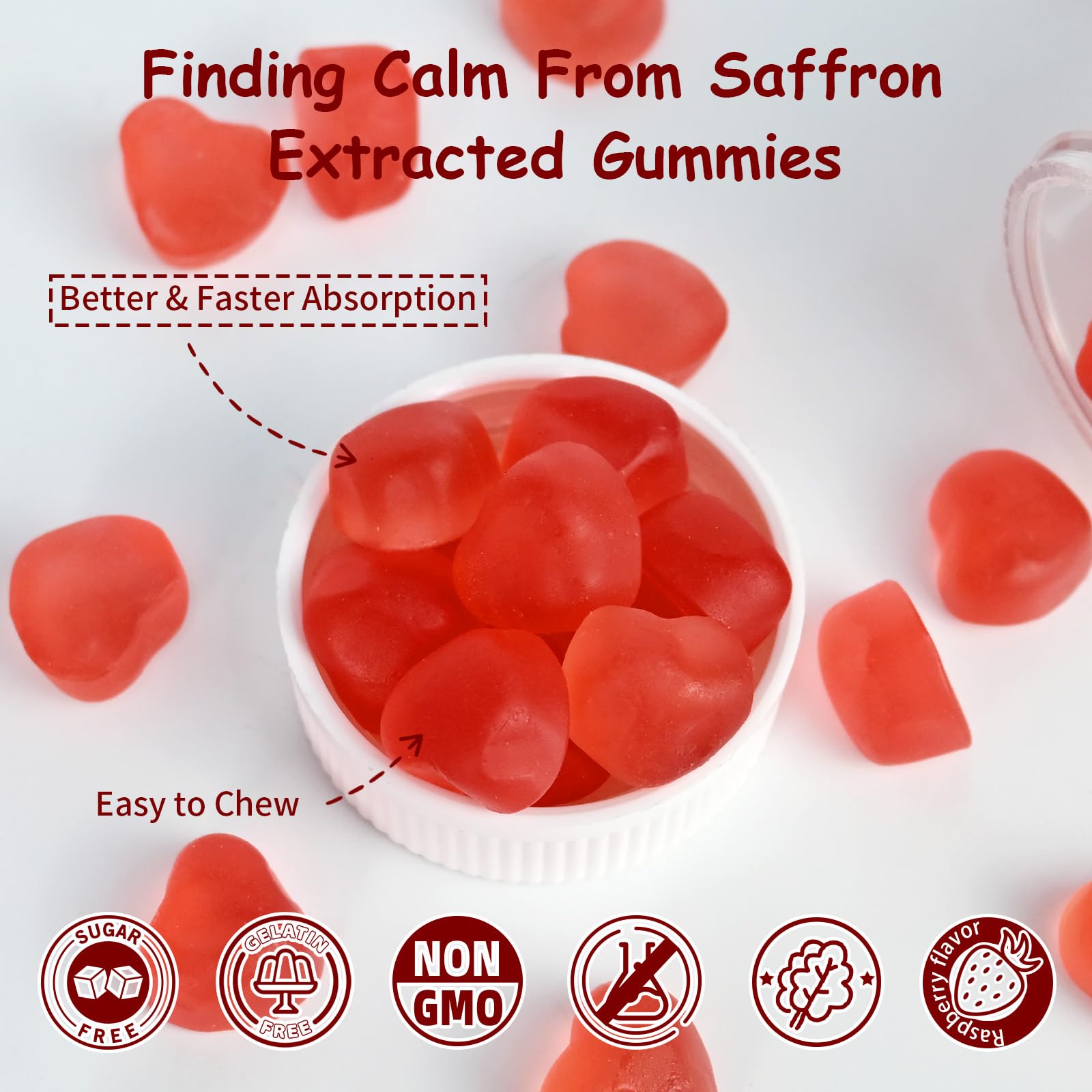 Wellcatcher saffron gummies 60-day-supply for home or travel