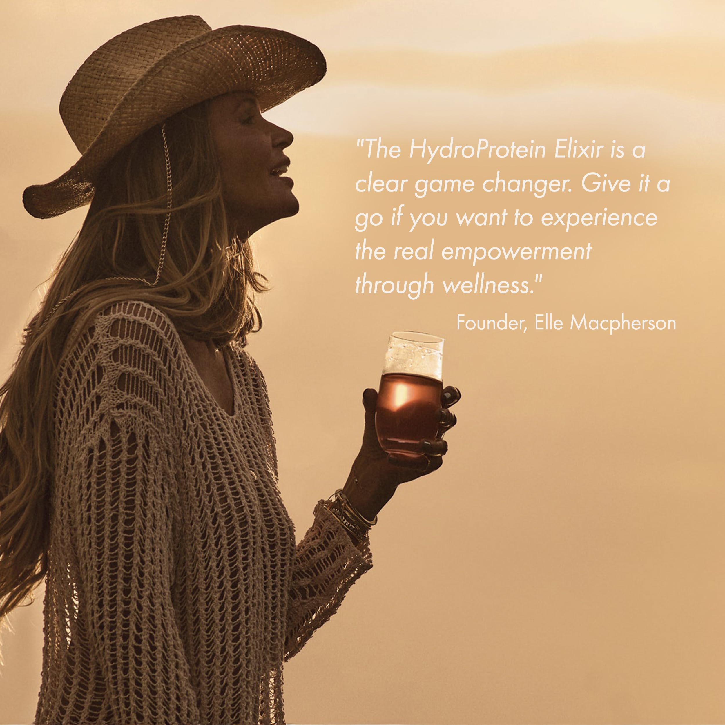 WelleCo HydroProtein Elixir ingredients list highlights hyaluronic acid and zinc