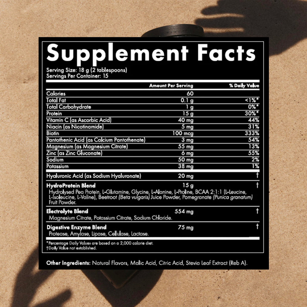 WelleCo HydroProtein Elixir powder scoop ready to mix