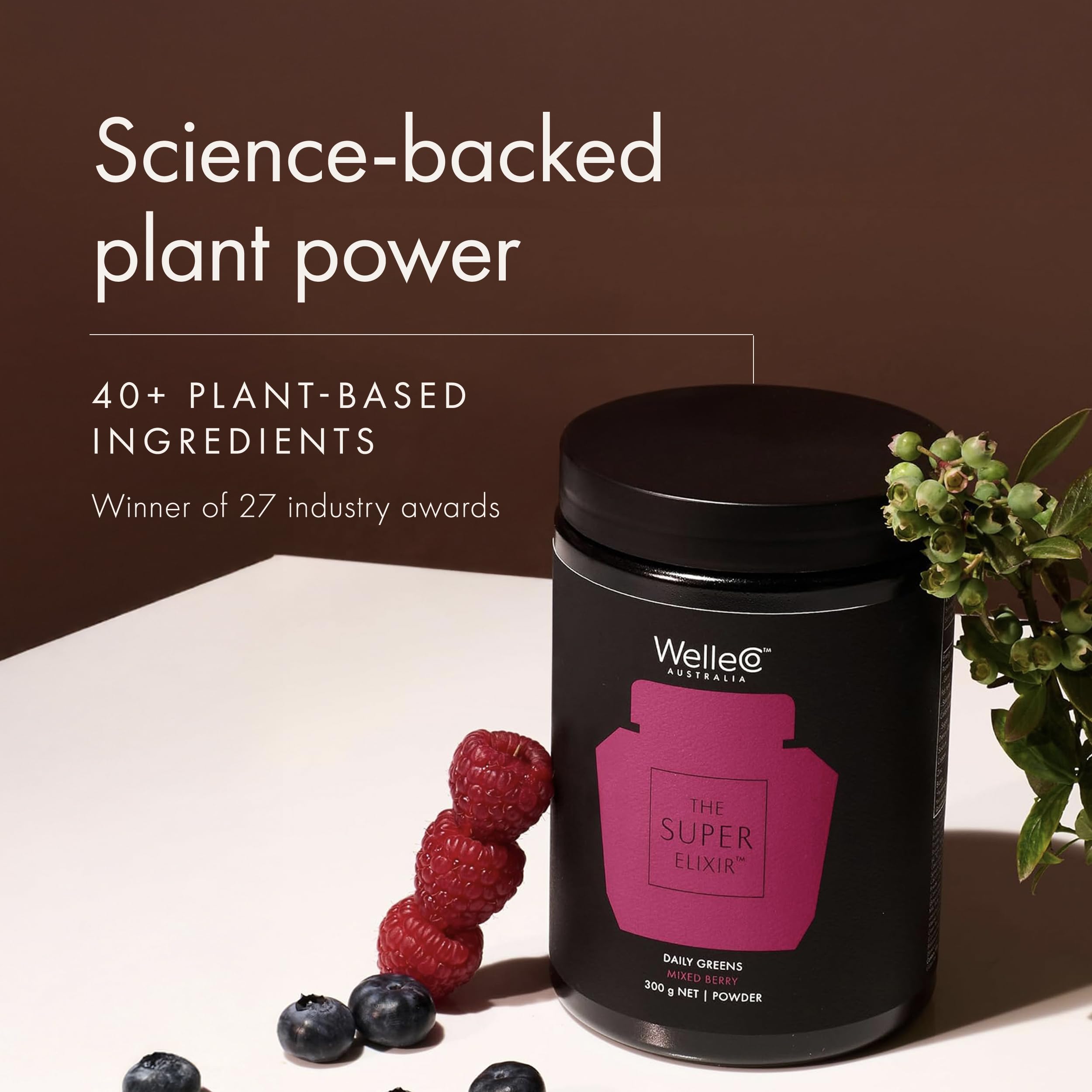 WelleCo The Super Elixir flavor varieties image with lemon ginger and pineapple lime.