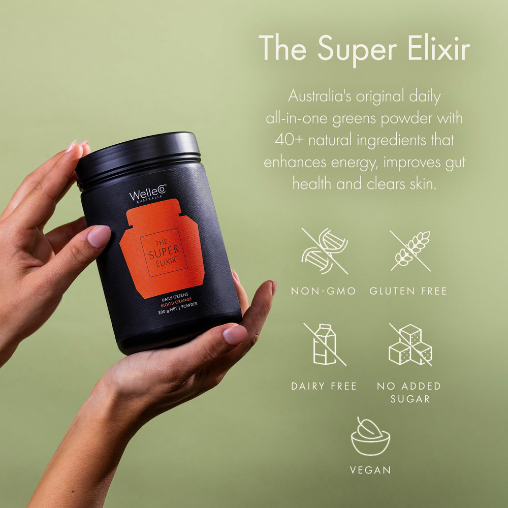 WelleCo shake with powder creates creamy texture for vitality.