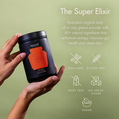 WelleCo shake with powder creates creamy texture for vitality.