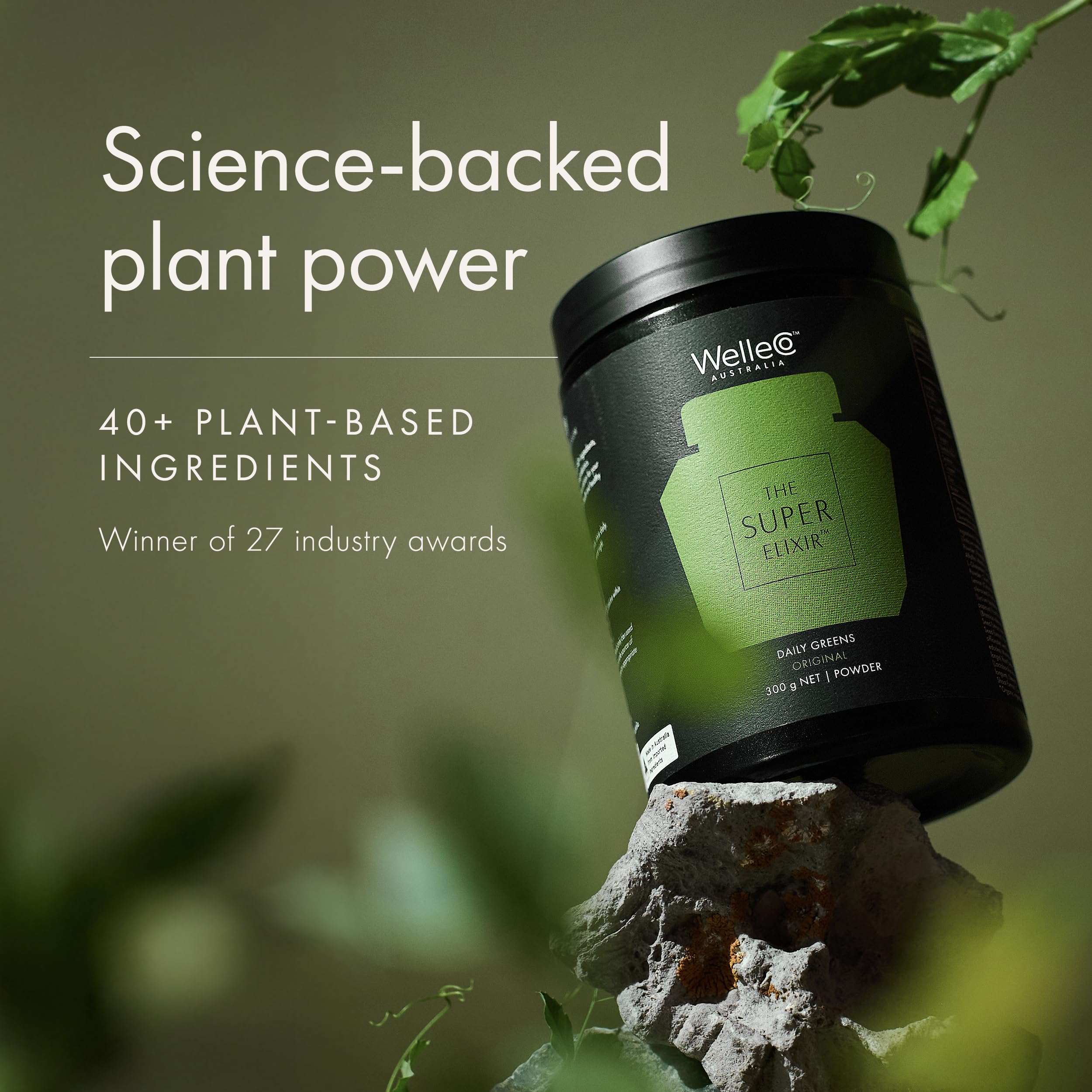 WelleCo glass with a tropical drink illustrates simple daily hydration.