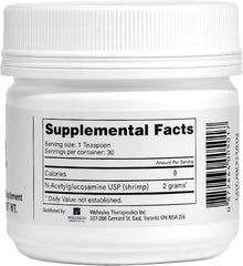 Wellesley Therapeutics Ultimate Glucosamine label highlighting gluten-free and dairy-free