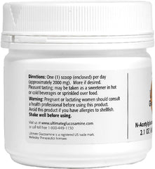 Wellesley Therapeutics Ultimate Glucosamine jar close-up with no added flavoring