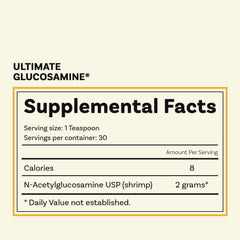 Wellesley Therapeutics Ultimate Glucosamine packaging displayed on kitchen counter