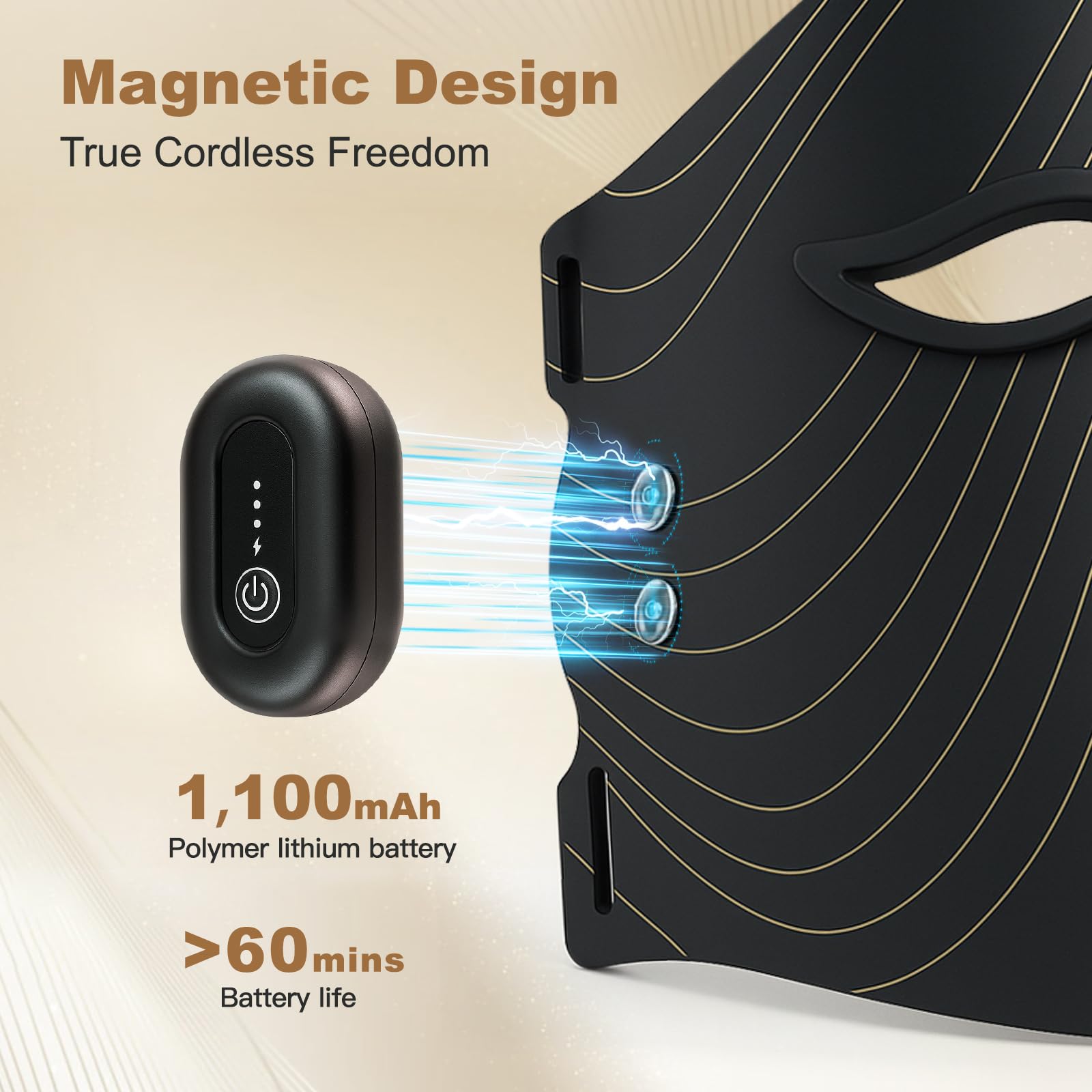 WELLEVER wireless battery demonstrates cord-free design ideal for travel