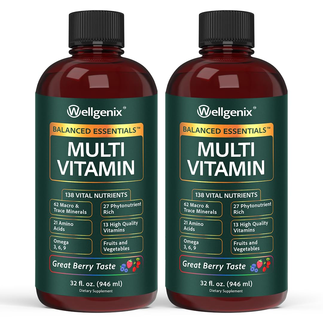 Wellgenix Balanced Essentials 2-pack bottles for convenient daily nutrition on busy mornings