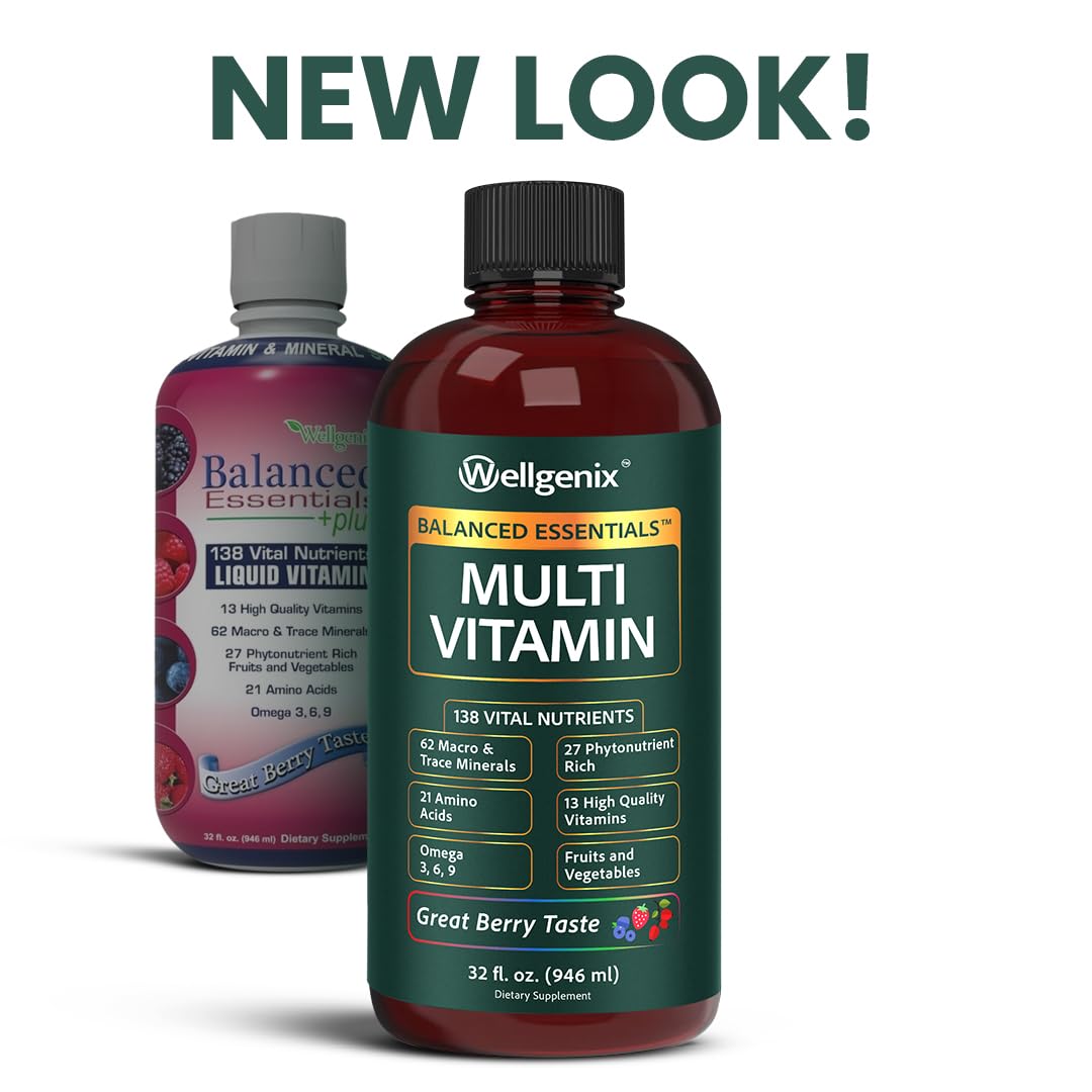 Pouring Wellgenix Balanced Essentials into a glass for easy daily dosing.