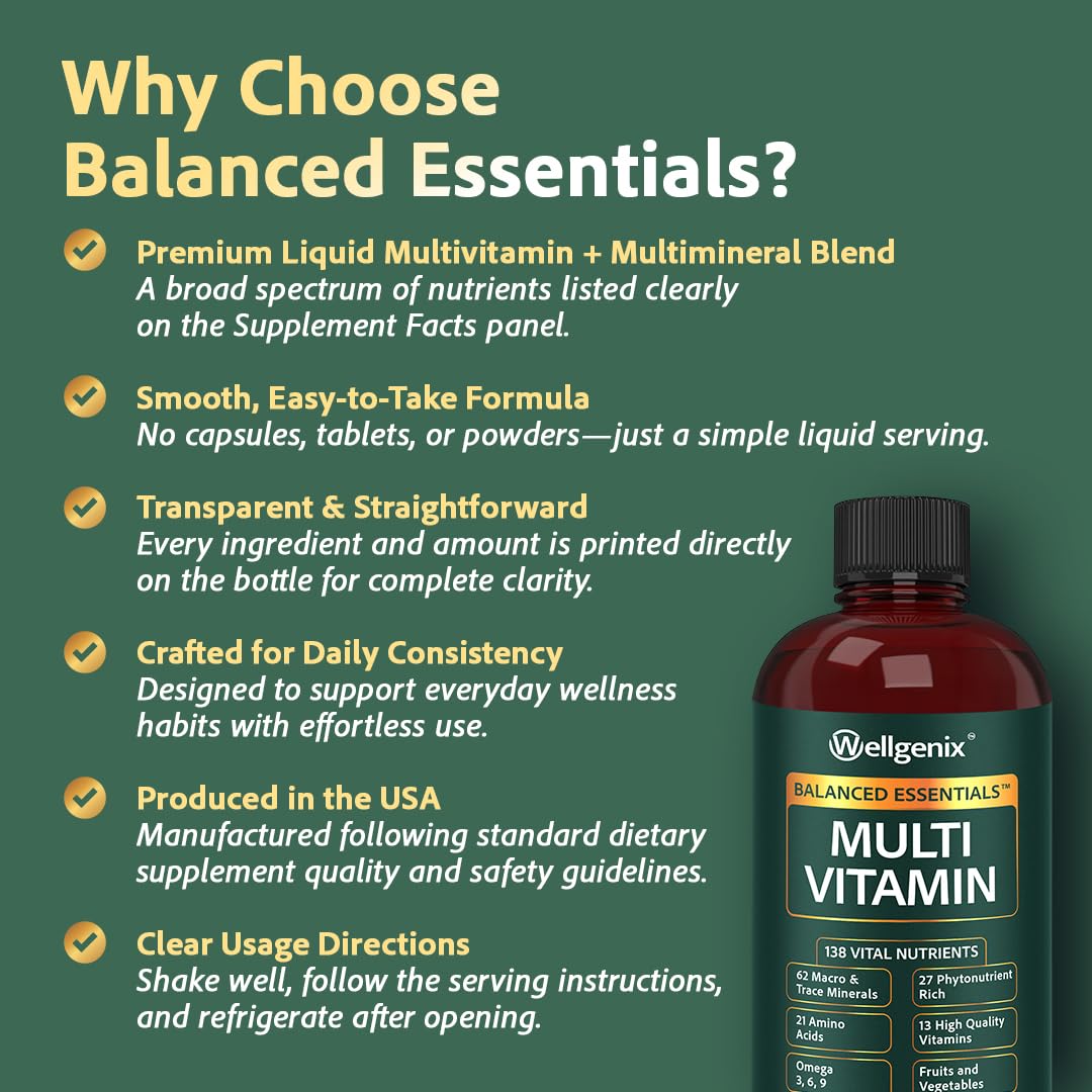 Pouring spout on a Wellgenix Balanced Essentials bottle for easy use