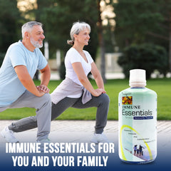 Wellgenix Immune Essentials pour and glass in daily routine setting.