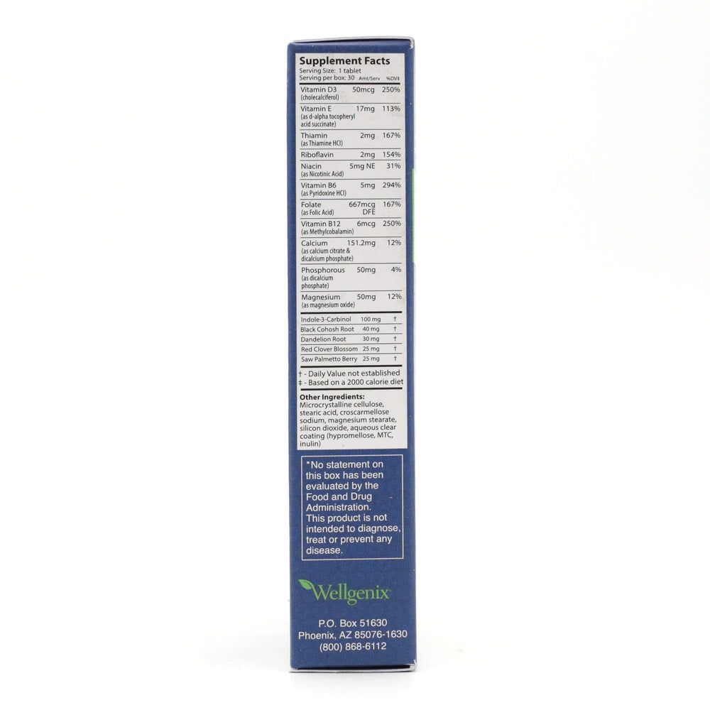 Wellgenix Menocet Plus label details show ingredients