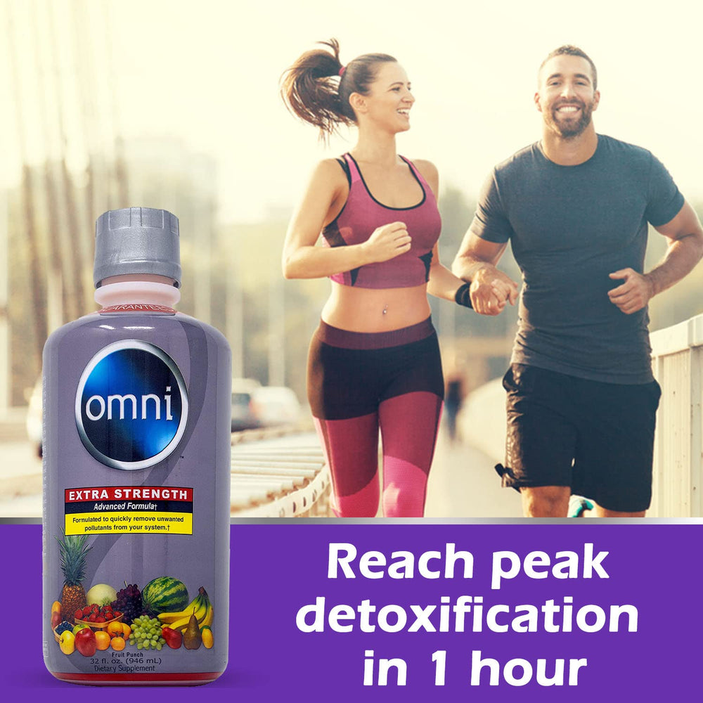 Wellgenix Omni Cleansing Drink being poured with citrus slices suggesting refreshing flavor.