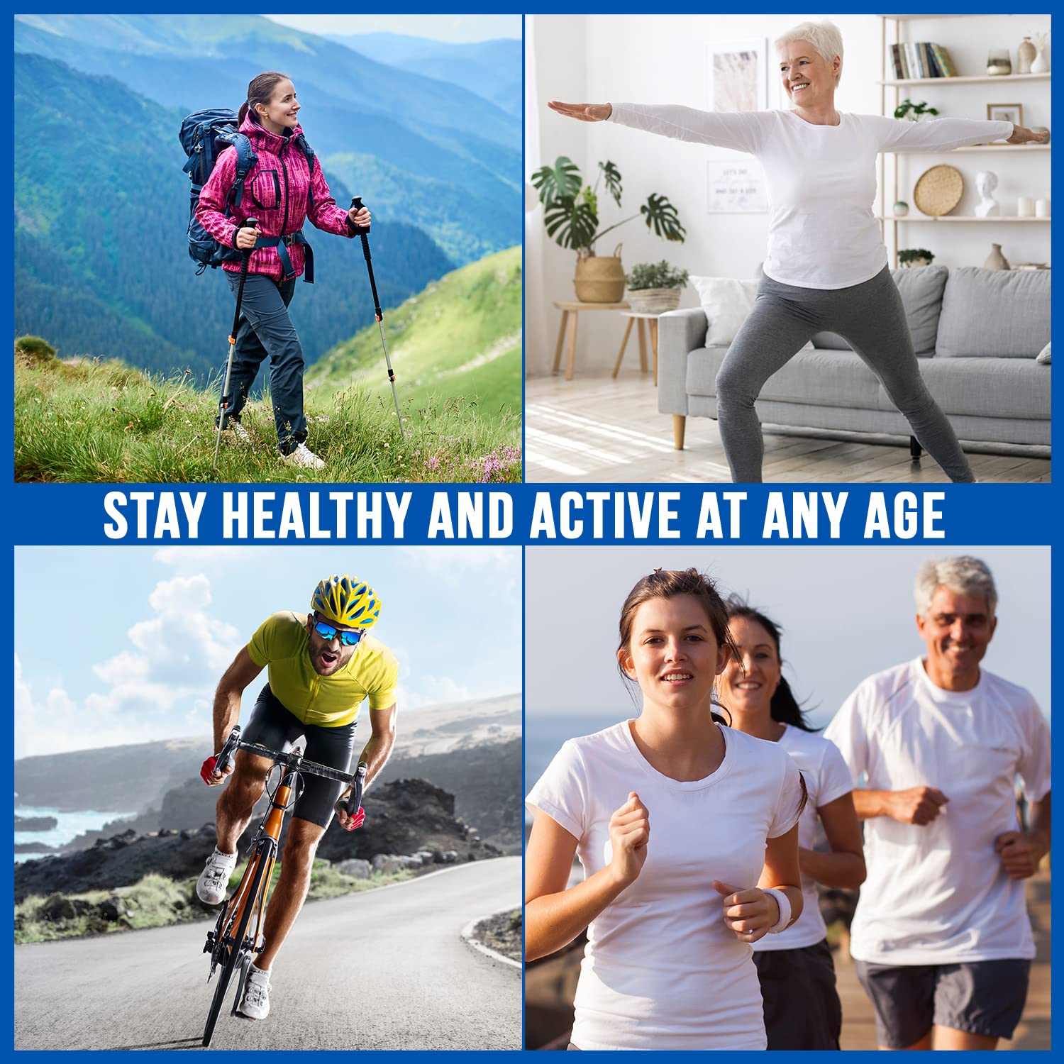 Wellgenix Osteogenix active lifestyle photo shows people moving with more comfortable joints