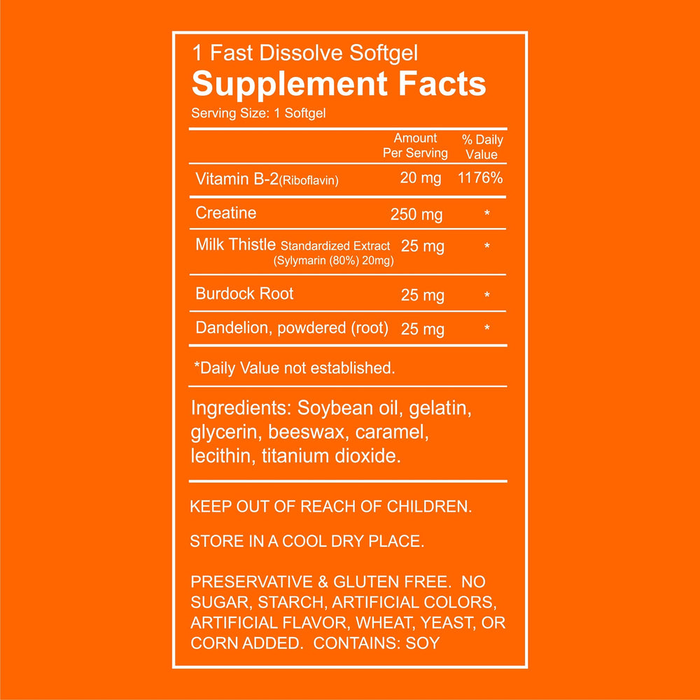 Wellgenix Puriclean softgel capsule closeup emphasizing easy to swallow detox