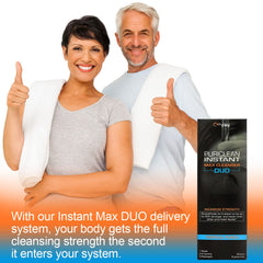 Wellgenix Puriclean tropical punch glass captures flavor-forward detox routine