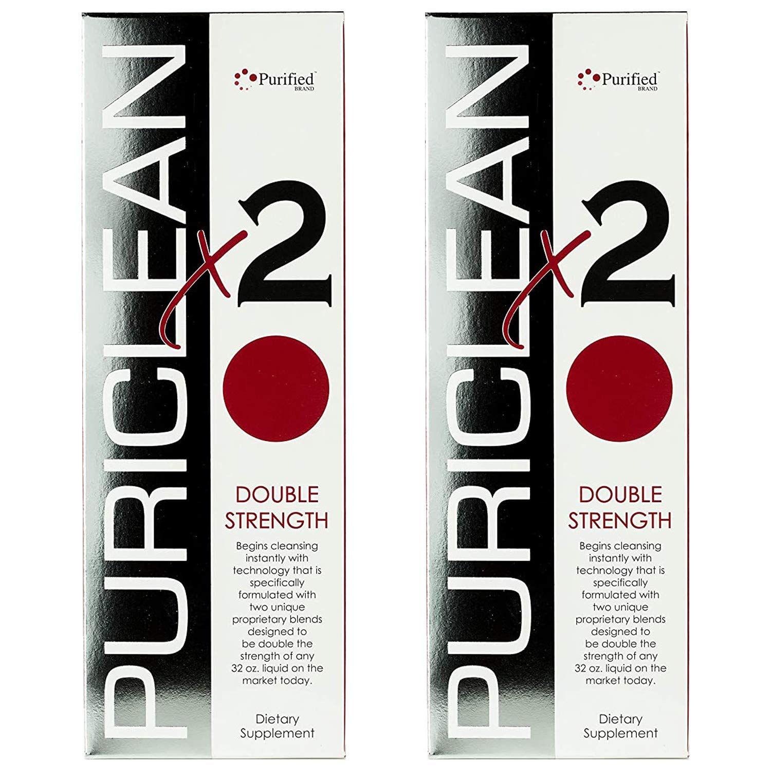 Wellgenix Puriclean X2 detox bottle pour for quick one-day cleanse.