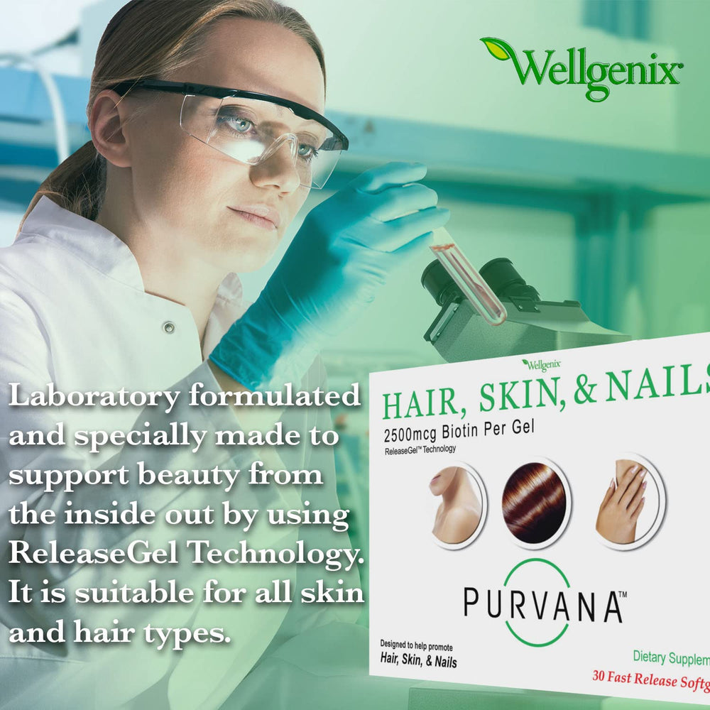 Wellgenix Purvana MSM visual emphasizes skin elasticity and healthy complexion.
