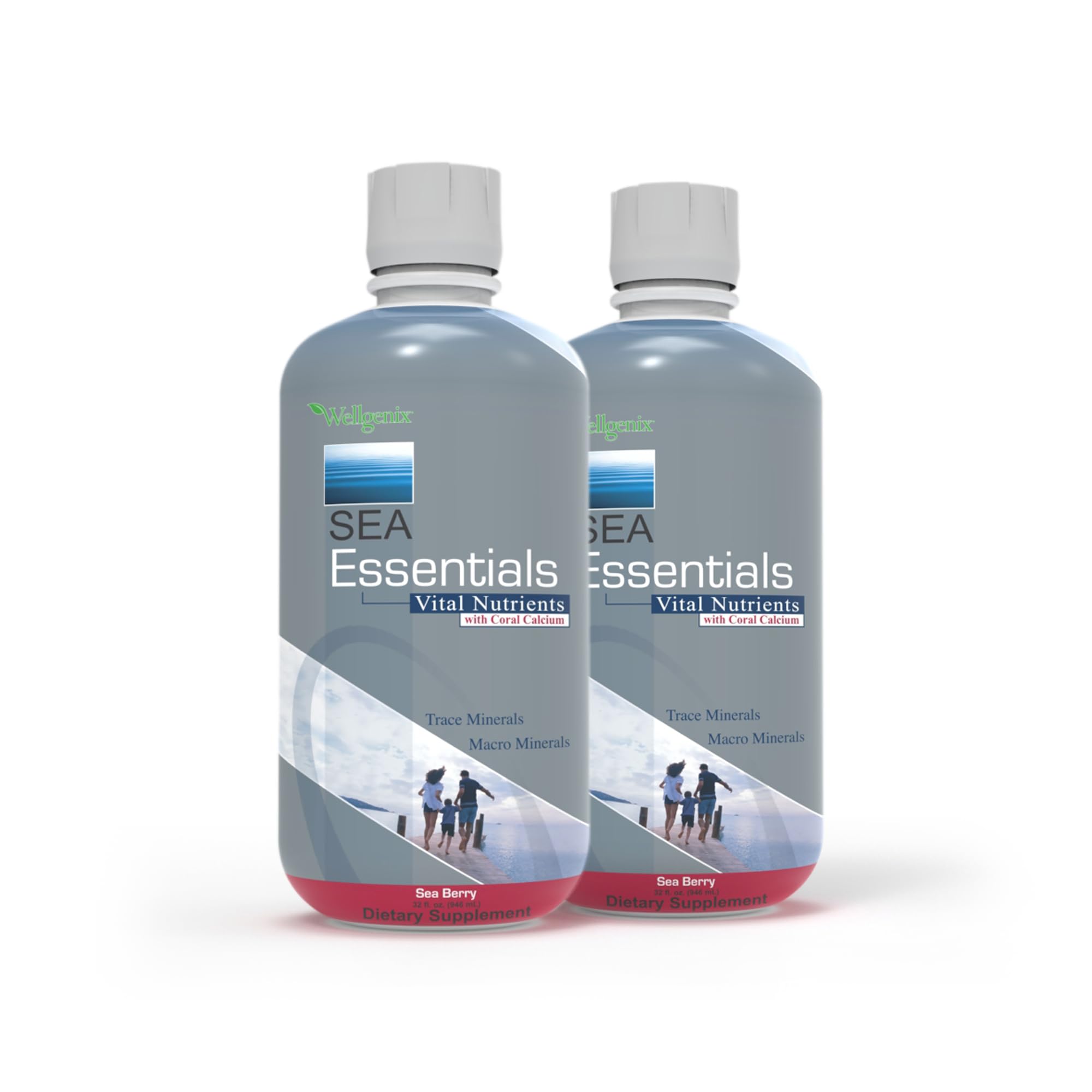 Wellgenix Sea Essentials pourable bottle demonstrates easy mineral dosing
