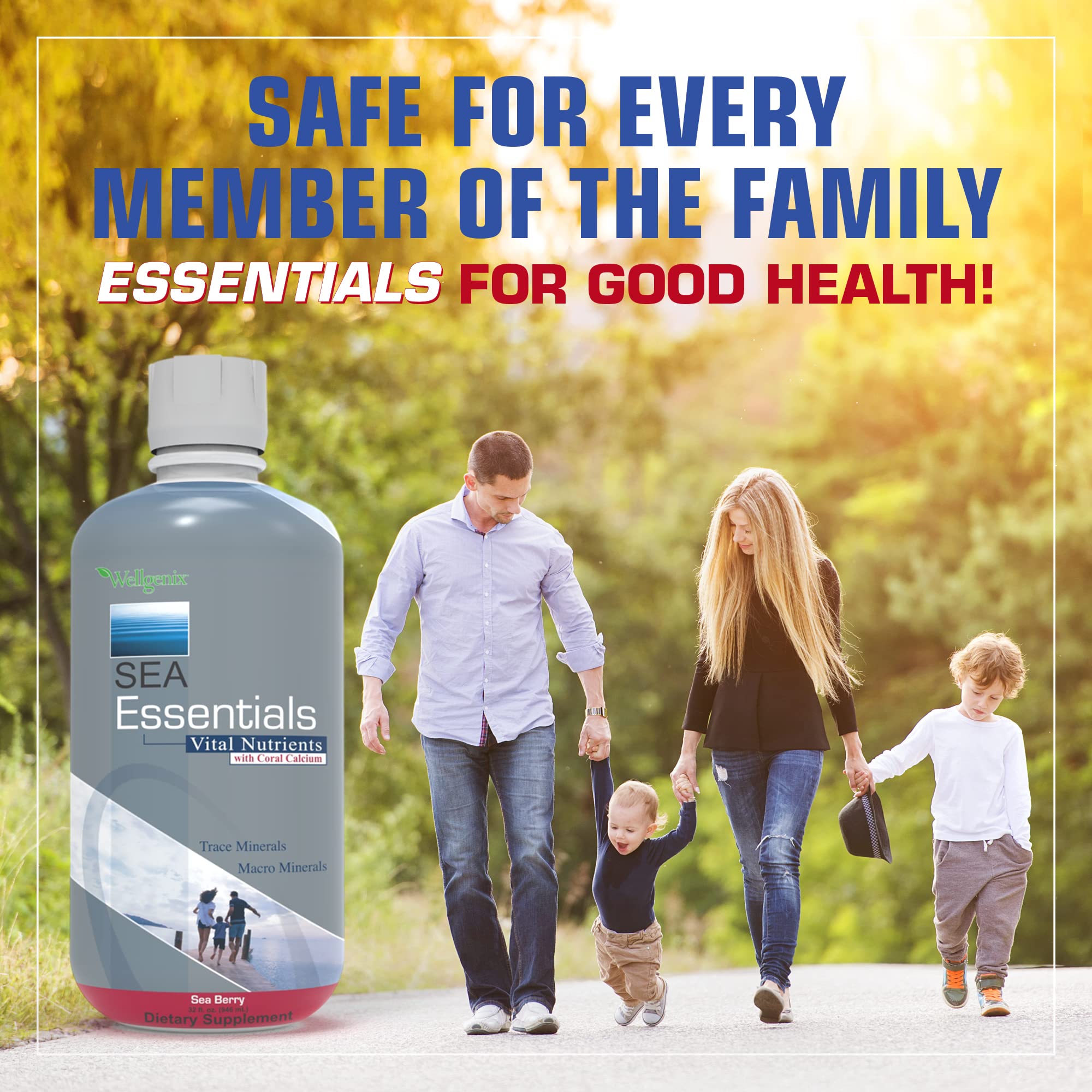 Wellgenix Sea Essentials six-bottle packaging designed for convenient rotation