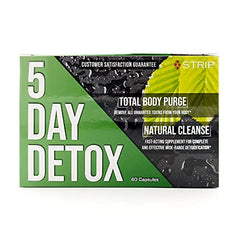 Wellgenix Strip 5 Day Detox bottle pour highlights quick action use case.