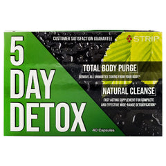Wellgenix Strip 5 Day Detox bottle shown to emphasize natural, elimination support.