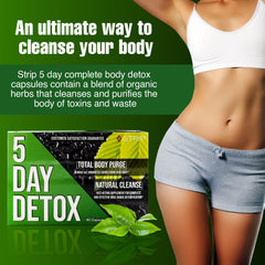 Wellgenix Strip 5 Day Detox glass of water illustrates hydration support.