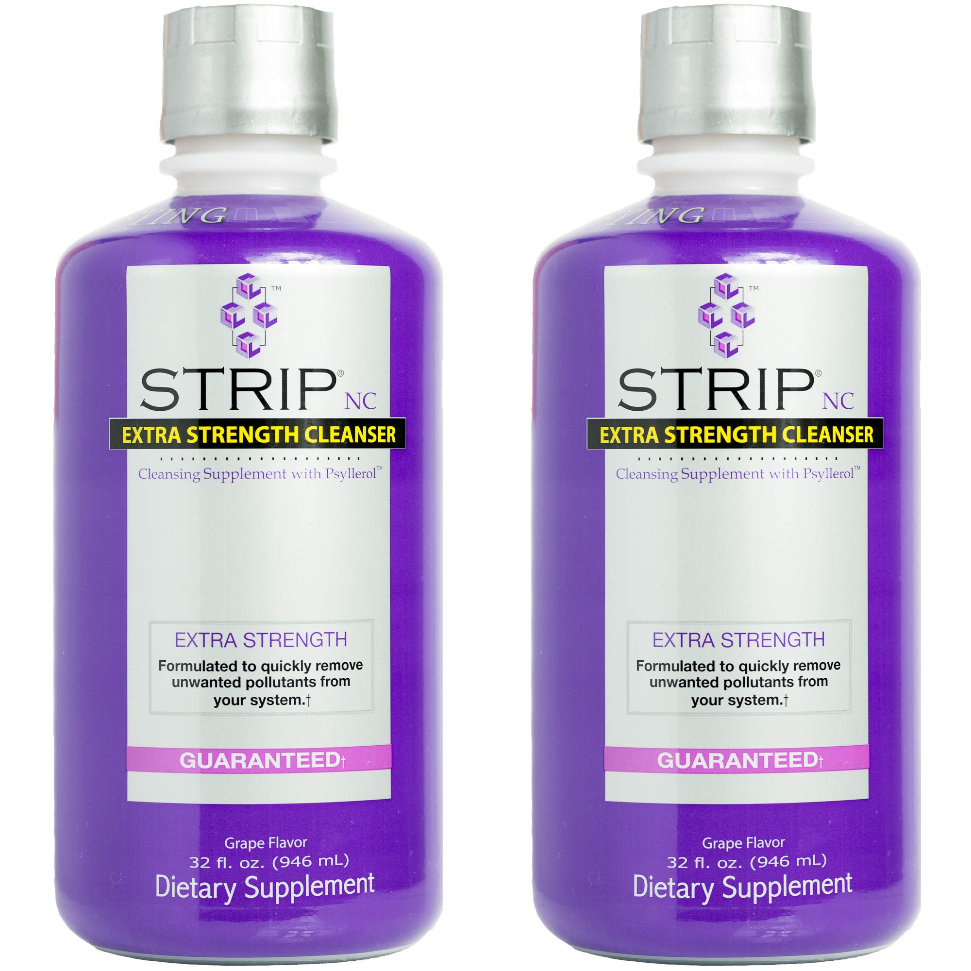 Wellgenix Strip NC bottle front view, grape detox drink for quick cleansing.