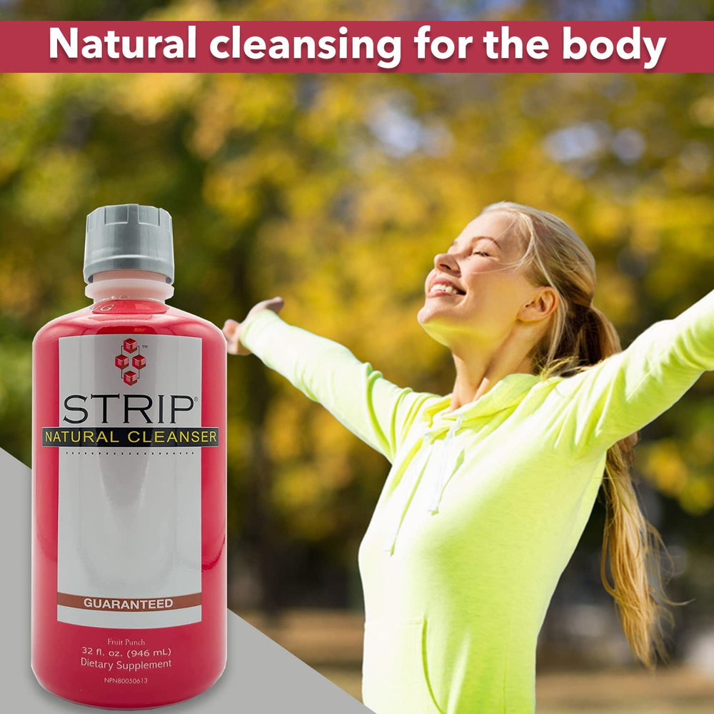 Wellgenix Strip NC bottle being poured demonstrates fast-acting detox in action