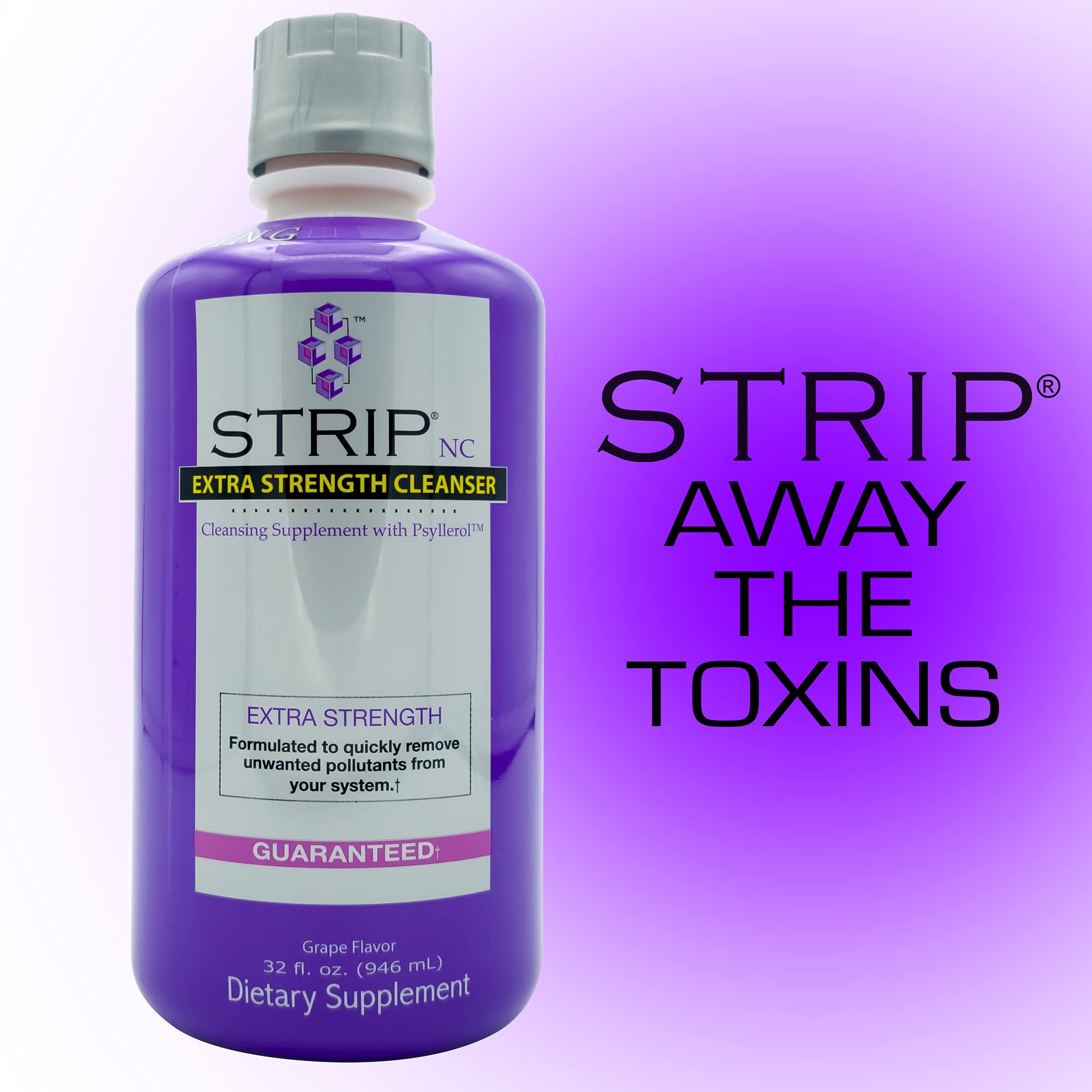 Wellgenix Strip NC label closeup, inspecting ingredients and detox benefits.